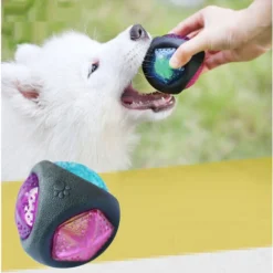 Jouet à Mâcher Pour Chien Nettoyage Des Dents Jouets Pour Chiens Produits Pour Animaux De Compagnie，Boule De Jouet Lumineuse