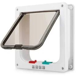 Matériel Pour Animaux De Compagnie Porte Pour Chat Trou Pour Chien Porte Pour Chat Contrôle D’accès Direction Libre Porte Pour Animaux De Compagnie Chenil Pour Chat,Chatière 2523.55.3cm Couleur De Bla