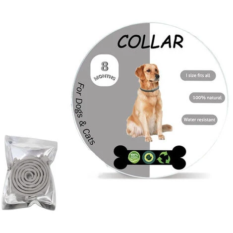 Collier Anti Puces Pour Chien, Colliers Anti Puces Et Anti Tiques Pour Chiens, Collier Anti Puces Et Anti Tiques Pour Chats,Grands Chiens Plus De 8 Kg, Petits Chiens Moins Ou égal à 8 Kg, 1 Pièce