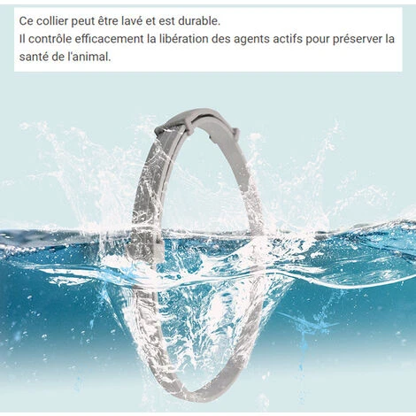 Collier Anti Puces Pour Chien, Colliers Anti Puces Et Anti Tiques Pour Chiens, Collier Anti Puces Et Anti Tiques Pour Chats,Grands Chiens Plus De 8 Kg, Petits Chiens Moins Ou égal à 8 Kg, 1 Pièce – Image 4