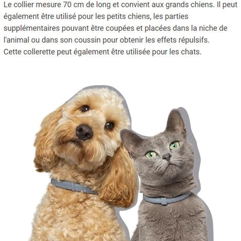 Collier Anti Puces Pour Chien, Colliers Anti Puces Et Anti Tiques Pour Chiens, Collier Anti Puces Et Anti Tiques Pour Chats,Grands Chiens Plus De 8 Kg, Petits Chiens Moins Ou égal à 8 Kg, 1 Pièce – Image 5