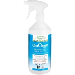 CroClean Désinfectant Et Nettoyant Chiens Et Chats Spray 1 Litre