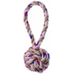 Jouet Corde Pour Chien Balle Poignée Courte - ø7,5cm /20cm