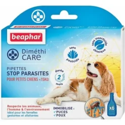BEAPHAR Pipettes Diméthicare Stop Parasites : Petit Chien