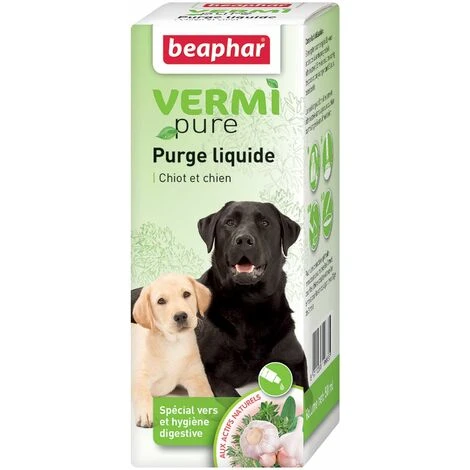 Vermipure Liquide Beaphar Pour Chiot Et Chien : 50 Ml