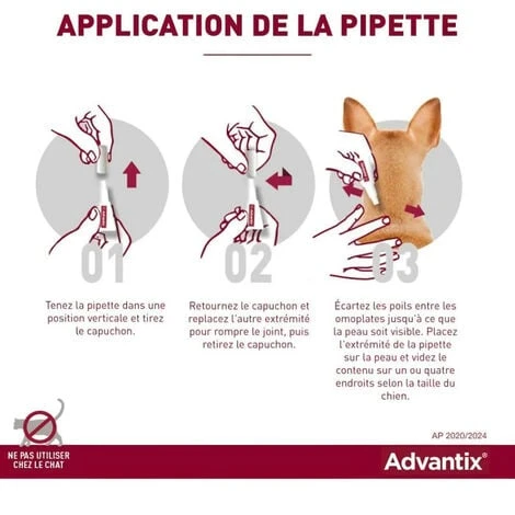Advantix Chien Solution Antiparasitaire Tres Grande Race 40 A 60kg 6 Pipettes – Image 3
