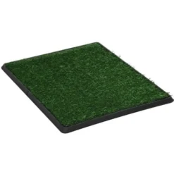 Toilette Pour Animaux Avec Plateau Et Gazon Artificiel Vert WC VidaXL