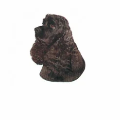 Autocollant Race Cocker Américain Noir