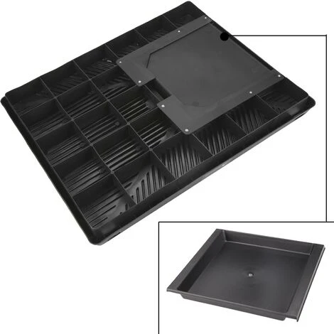 Toilettes Pour Animaux, Pelouse De Toilette Pour Chiens, Tapis Pour Animaux Avec Plateau Et Gazon Artificiel Vert En ABS 63 X 50 X 7cm – Image 4