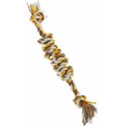 Ferribiella Jouet En Coton-juta Coloré Avec Des Noeuds De 43 Cm Pour La Dentition Des Chiens
