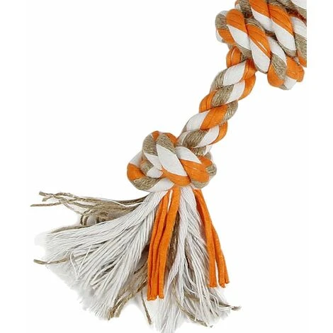 Ferribiella Jouet En Coton-juta Coloré Avec Des Noeuds De 43 Cm Pour La Dentition Des Chiens – Image 3
