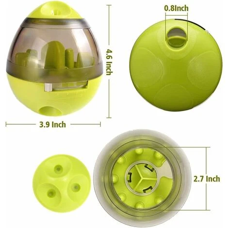 Pet Snack Ball Chien Chat Chiots Augmenter IQ Balle Interactive Distribution Alimentaire, IQ Balle Chien Chiot Jouets Éducatifs Amusant Puzzle Balle Alimentaire. – Image 2
