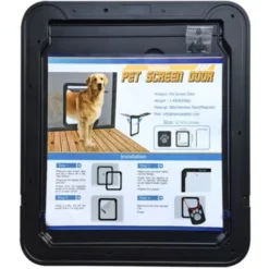DazHom® Chatière Entrée De Sortie Automatique Pour Chat Et Chien De 37 * 42cm