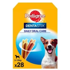 Cuidado Dental DENTASTIX PEDIGREE Para Perros De 5 A 10 Kg, Pack 4 Bolsas X 7 Piezas