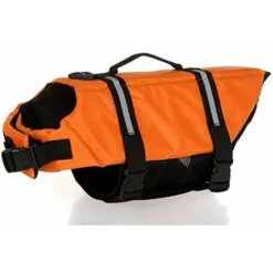 AIDUCHO Gilet De Sauvetage Pour Chien Avec Bandes Réfléchissantes, Ceinture Réglable, Gilet De Sauvetage Pour Chien - S