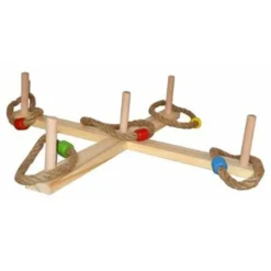 Intex Jeu En Bois "Lancer D'Anneaux" 50cm Naturel