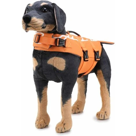 LangRay Gilet De Flottaison Pour Chien Costume De Natation Pet Life Saver Support De Maillot De Bain De Sécurité S – Image 4