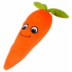 Paris Prix - Peluche Pour Chien Carotte 27cm Orange
