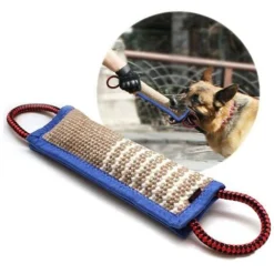 Boudin À Mordre Jouet Pour, Bâton De Morsure à Bord Bleu Dressage Chien Berger Allemand Dressage Chien Adulte Berger Allemand Chien Grip Bâton Peu Oreiller Bâton De Morsure Macaron
