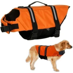 ELLE Gilet De Sauvetage Pour Chien Flottaison Réfléchissante Chien Lifesaver Gilet Chien Saver Gilet(XS)