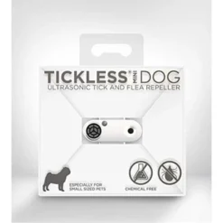 TICKLESS MINI - RÉPULSIF RECHARGEABLE ULTRASON ANTI-TIQUES ET PUCES POUR ANIMAUX DE COMPAGNIE - BLANC M01WH