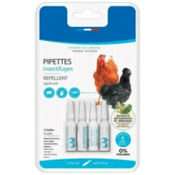 Pipettes Insectifuges Pour Poules, Oies Et Canards 4 Pipettes - Animallparadise