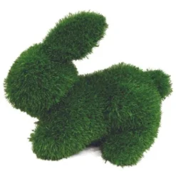 Peluche De Jardin Lapin En Gazon Synthétique - Vert