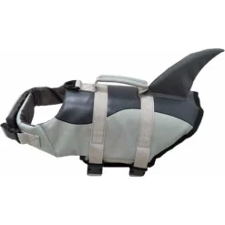 Pet Life Jacket Gilet De Sauvetage Pour Chien Lifesaver Sécurité Gilet Réfléchissant Taille Réglable Dog Lifejacket Pour Natation Surf Bateau De Chasse (XL, Grey Gilet De Sauvetage Pour Chien)
