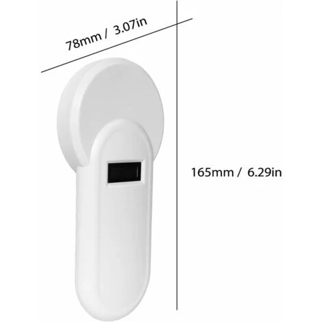 Lecteur De Puce Animale Portable H01-T 134.2Khz 134.2Khz Lecteur D'étiquettes D'Animaux Lecteur D'Affichage Format Fdx-B Pour La Gestion D'Élevage De Volailles, Blanc – Image 4