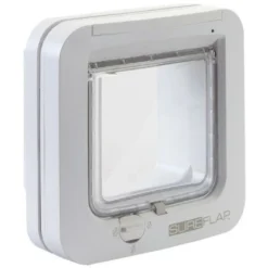 SUREFLAP Chatiere A Puce électronique - Blanc - 142 Mm X 120 Mm (Mémorisation D'un Maximum De 32 Puces)