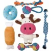 Jouet Pour Chien - 7 Durables Jouet Chiot Jouets Pour Chiens Cadeau Chien Peluche Pour Chien - Jouet Petit Chien Jeux Chien Jouet Jouet Chien Noel - Coton Naturel Et Non Toxique
