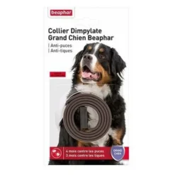 Collier Dimpylate Grand Chien Beaphar, Anti-puces Et Tiques - Marron