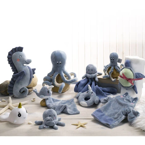 Peluche Doudou Hochet Narval La Licorne – Image 2