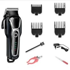 Promotion Tondeuse Chien Poil Long Epais Electrique Sans Fil Kit, Tondeuse Animaux Chien Chat Professionnelle, Pet Grooming Kit, Lame Tranchante Sûre, Faible Bruit, Écran LCD，Tondeuse Chien Profession