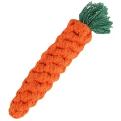 Animal De Compagnie Carotte Coton Corde Jouet Tissé à La Main Dent Nettoyage Molaire Noeud Corde Chien Jouet Chien Jouets Pour Grands Chiens Noël Animaux Jouets Ronger Jouet