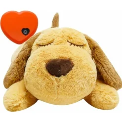 Jouet De Battement De Coeur Pour Chien Pour Soulager L'anxiété, Jouet En Peluche Doux Pour Animal De Compagnie Calmant Chiot Aide à La Formation Comportementale Jouet Animal Compagnon Oreiller Pour Ch