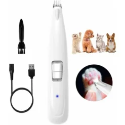 Tondeuse électrique Pour Pattes De Chien Tondeuse à Poils D'oreilles Sans Fil Tondeuse à Cheveux Pour Petits Chats Tondeuse à Chiens Pour Chiots 2 Vitesses Rechargeable Tondeuse à Chat Toilettage Sile