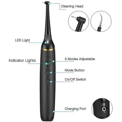 MSBD Détartreur De Tartre électrique à Ultrasons, Outil De Nettoyage Des Dents, Soins Bucco-dentaires – Image 3