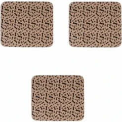 Tapis D'éducation Pour Chiens Et Chats Antidérapant Et étanche, Conception Multicouche, Absorption Rapide, 3 Pièces, 40CM60CM Marron