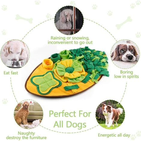 Tapis à Renifler Pour Chien éducateurs Pour Puzzle Tapis De Fouille Alimentation Lente Jouet Intelligent Tapis – Image 4