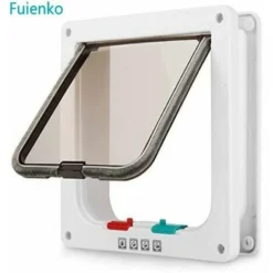 Chatière Intelligente Chat Porte Coleur De Blanche 20 X 19 Cm