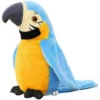 Le Perroquet Ara Parlant Répète Ce Que Vous Dites En Peluche