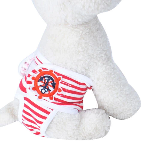 Couches Lavables Pour Chiens, Culottes De Chien Femelle Réutilisable, Pantalons Hygiéniques Chien, Pantalon Physiologique Lavable Pour Chien, Pour Les Femelles Chiens, Chiots (S) – Image 2