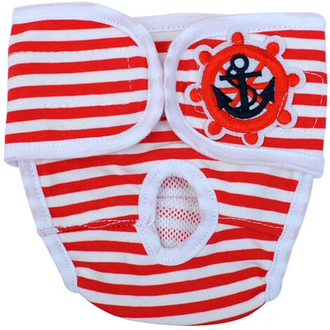 Couches Lavables Pour Chiens, Culottes De Chien Femelle Réutilisable, Pantalons Hygiéniques Chien, Pantalon Physiologique Lavable Pour Chien, Pour Les Femelles Chiens, Chiots (S) – Image 3