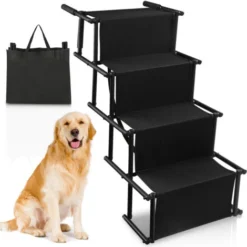 TolleTour Escalier Pliable Pour Chiens, Rampe Pour Chien, Escalier Pour Chien, Pliable, Rampe Pour Chien,jusqu'à 60kg, Pour Les Voitures Lit