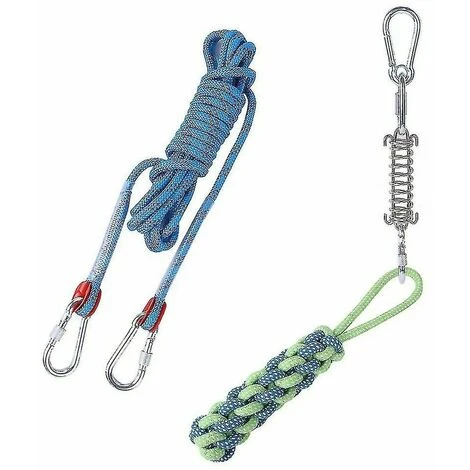 Ensemble De Jouets De Barre à Ressort Pour Chien Exercice Suspendu En Plein Air Corde De Coton Jouet De Dent De Chien Ruikalucky – Image 3