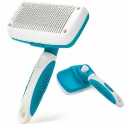 Brosse Autonettoyante Pour Chiens Chats - FIRSTPAW - Pour Poils Courts Et Longs - Retire 95% Des Poils Morts