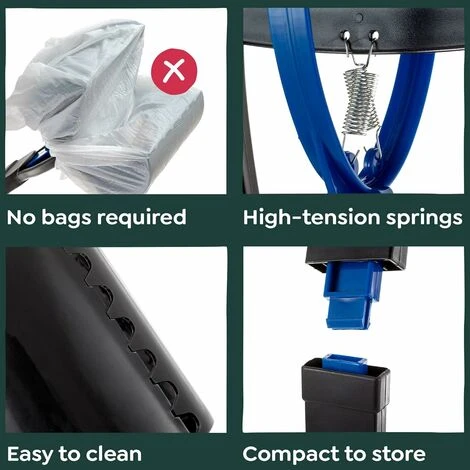 Ramasse Crotte Pour Chien, 60cm / 23.6", Pelle A Crotte Pour Chien – Pelles Ramasse Crottes 60cm à Grande Tête, Poignée Facile à Presser Et Ressors Haute Tension – Image 5