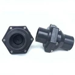 Vanne De Vidange De Bon Augure Clapet Anti-retour PVC Vanne De Retour D'eau 40mm Diamètre Intérieur Noir