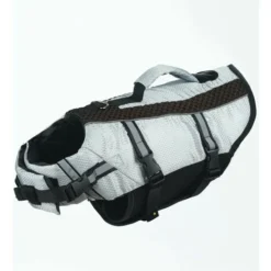 Gilet De Sauvetage Pour Chien - Gilet De Sécurité Pour Chiens De Petite, Moyenne Et Grande Taille (gris, L)